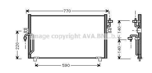 AVA QUALITY COOLING kondensatorius, oro kondicionierius DN5182